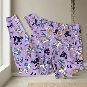 Full length run Disney purple leggings, Size M